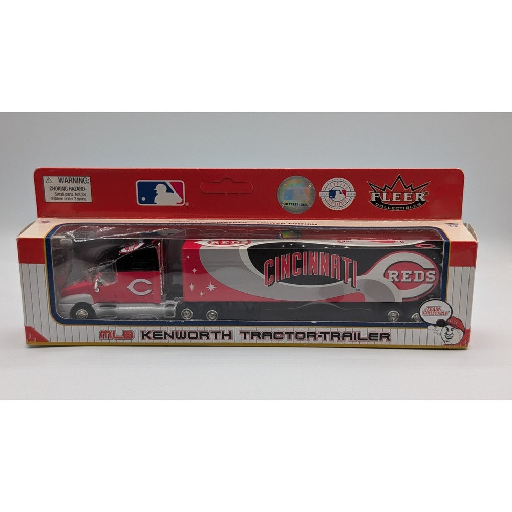 2004 Fleer Collectibles 1:80 diecast Cincinnati Reds Kenworth tractor-trailer